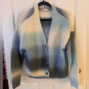 S.O Gradient Blue and Gray Women's Cardigan